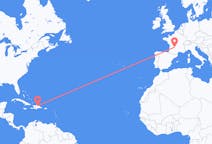 出发地 多米尼加共和国出发地 聖地牙哥目的地 法国布里夫拉盖亚尔德的航班