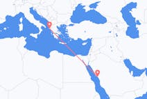 Loty z Yanbu, Arabia Saudyjska z Korfu, Grecja