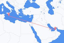 Flights from Dubai, United Arab Emirates to Valletta, Malta