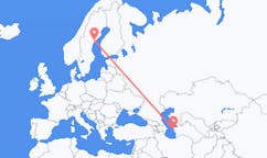 เที่ยวบิน จาก Türkmenbaşy, เติร์กเมนิสถาน ไปยัง Ornskoldsvik, สวีเดน