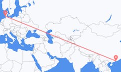 Flyreiser fra Shenzhen, Kina til Westerland, Tyskland