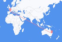 Flyrejser fra Inverell, Australien til Toulouse, Frankrig