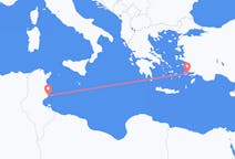 出发地 突尼斯出发地 斯法克斯目的地 希腊科斯岛的航班
