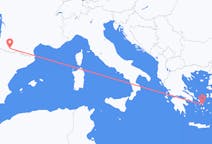 Flights from Mykonos to Lourdes