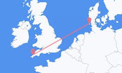Flyrejser fra Newquay, England til Vesterland, Tyskland