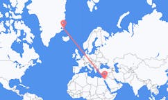 出发地 约旦出发地 亞喀巴目的地 格陵兰斯科斯比鬆的航班