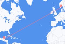 Flights from Flores, Guatemala to Kristiansand, Norway