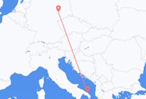 Vluchten van Brindisi, Italië naar Leipzig, Duitsland