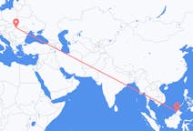 Flyg från Kota Kinabalu, Malaysia till Satu Mare, Rumänien
