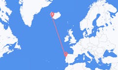 Flyreiser fra byen Reykjavik, Island til byen Porto, Portugal