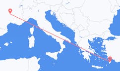 Flyreiser fra Le Puy-en-Velay, Frankrike, til Rhodes, Frankrike