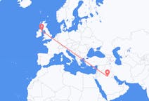 Flyreiser fra Rafha, Saudi-Arabia, til Belfast, Saudi-Arabia
