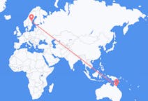 Flyrejser fra Cairns, Australien til Sundsvall, Sverige