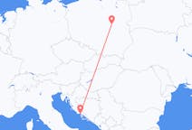 Flights from Warsaw to Split
