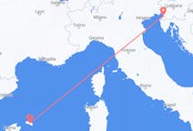 Flyg från Trieste till Menorca