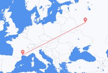 Flights from Kaluga, Russia to Montpellier, France