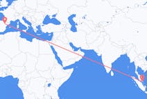Flyg från Johor Baharu, Malaysia till Zaragoza, Spanien