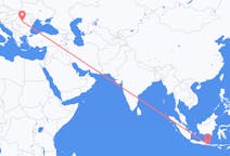 印度尼西亚出发地 外圆湾飞往印度尼西亚目的地 錫比烏的航班