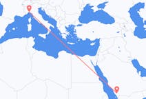 Voos de Abha, Arábia Saudita para Gênova, Itália
