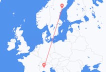 Vluchten van Ornskoldsvik, Zweden naar Milaan, Italië