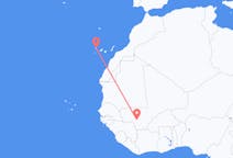 Vluchten van Bamako, Mali naar Santa Cruz de La Palma, Spanje