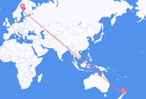 Flyrejser fra Wellington, New Zealand til Umeå, Sverige