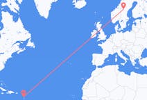 Voli dalla Parrocchia San Giuseppe, Dominica to Östersund, Svezia