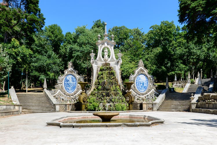 Photo of fountain in Parque de Santa Cruz, Coimbra ,Portugal.