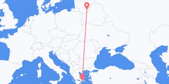 Flyg från Litauen till Grekland
