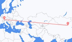 Flyg från Hohhot, Kina till Friedrichshafen, Kina
