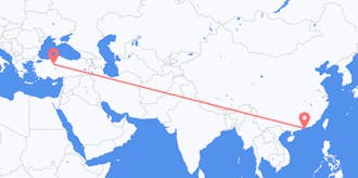 Flights from Hong Kong to Turkey