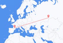 Flights from Chelyabinsk, Russia to Toulouse, France