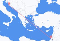 Vluchten van Tel Aviv, Israël naar Zadar, Kroatië