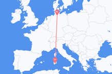 Flyrejser fra Cagliari til Hamborg
