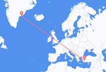 Flights from Denizli, Turkey to Kulusuk, Greenland