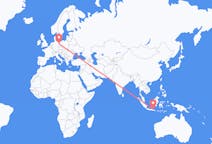 Flyg från Surabaya, Indonesien till Berlin, Maryland, Tyskland
