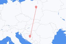 Flüge von Sarajevo, nach Warschau