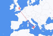 出发地 意大利出发地 卡塔尼亞前往英格兰的伦敦的航班