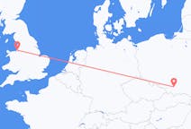 Flyg från Liverpool, England till Kraków, Polen