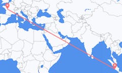 Flyrejser fra Bengkulu, Indonesien til Poitiers, Frankrig