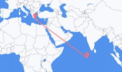 Flights from Kooddoo, Maldives to Chania, Greece