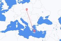 Flights from Ostrava in Czechia to Heraklion in Greece
