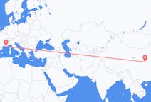 Flyreiser fra Xi'an, Kina til Toulon, Frankrike