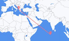 Flights from Kooddoo, Maldives to Corfu, Greece