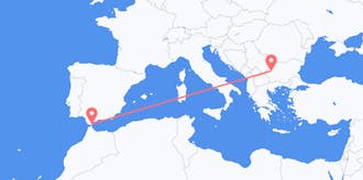 Loty z Gibraltar do Bułgarii