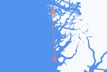 Vols depuis la ville d'Upernavik vers la ville d'Innaarsuit
