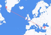 Flights from Konya to Nuuk
