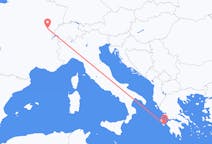 Vluchten van Dole, Frankrijk naar Zakynthos-eiland, Griekenland