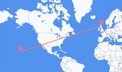 Loty z Kailua (Honolulu), Stany Zjednoczone z Aberdeen, Szkocja