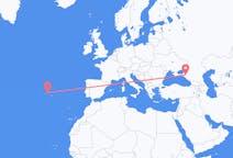 Flights from Krasnodar, Russia to Terceira Island, Portugal